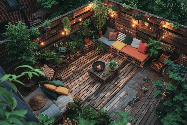 Terrasse en palette de bois : Créez une terrasse originale à petit prix